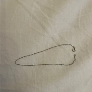White Gold Anklet